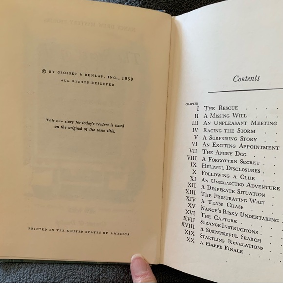 Nancy Drew Mystery Stories ~ Book #1 and #5 Vintage Condition ~ Mystery Classics - Picture 6 of 12
